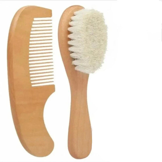 2pcs Bamboo Baby Comb Set