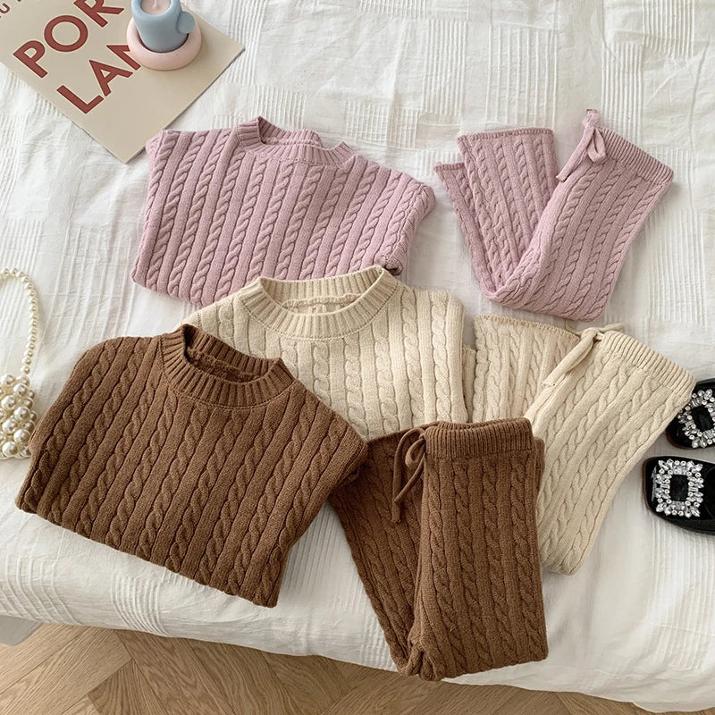 Knitted Kids Clothing Set